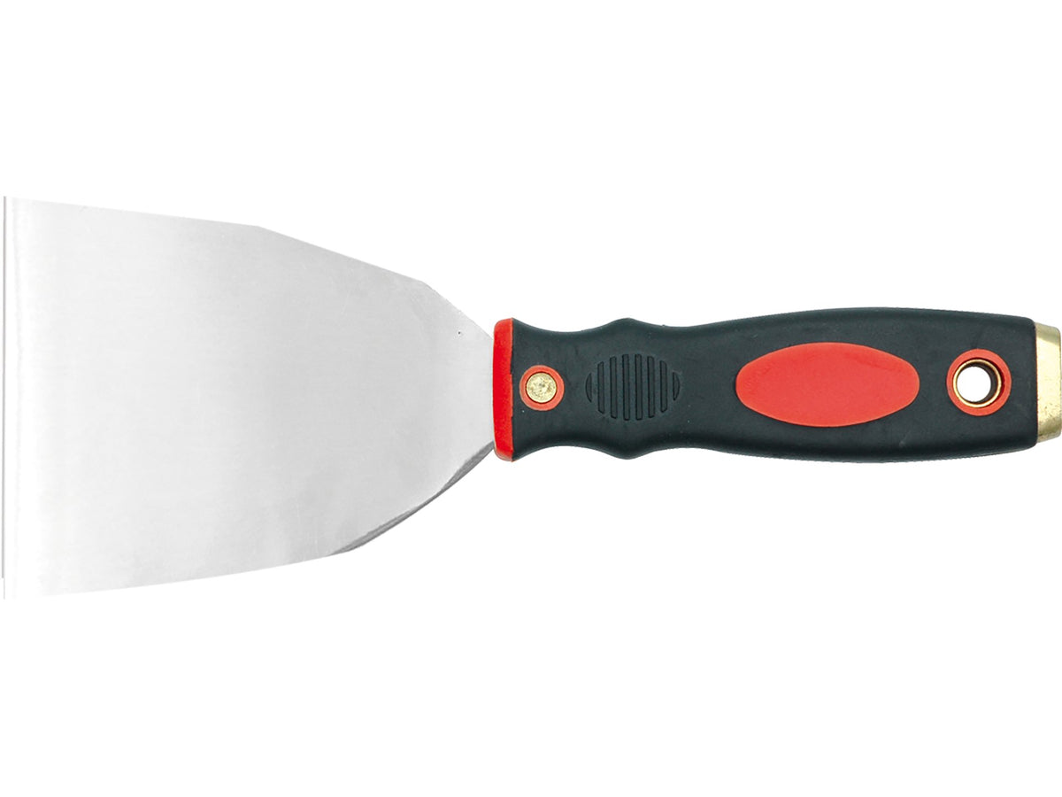 Roestvrije Spatel 80MM, Tweekleurige Handvat