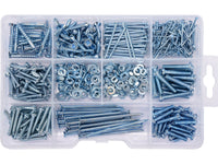 Schrauben- und Nagelset, 580 Teile.