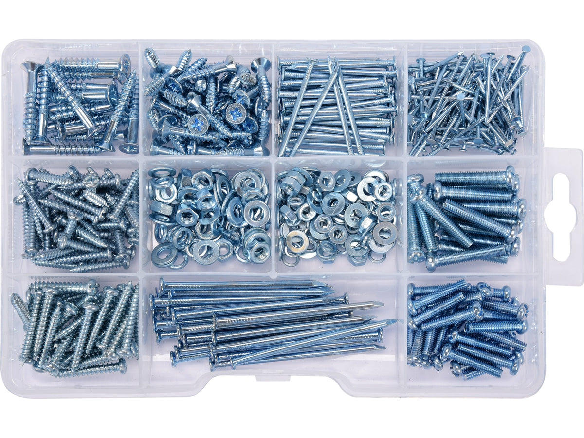 Set Schroeven, Spijkers, 580 Stuks.