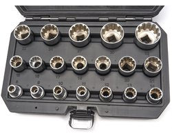 1/2 inch Multilock Doppenset Van 8 tot 32 mm 19 Delig