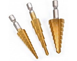 3 Delige Trapgatborenset / Stappenborenset met HEX aansluiting