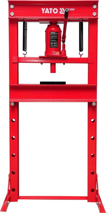 Professionele Hydraulische Werkplaatspers – 20 Ton – Heavy-Duty Frame – Inclusief Persblokken