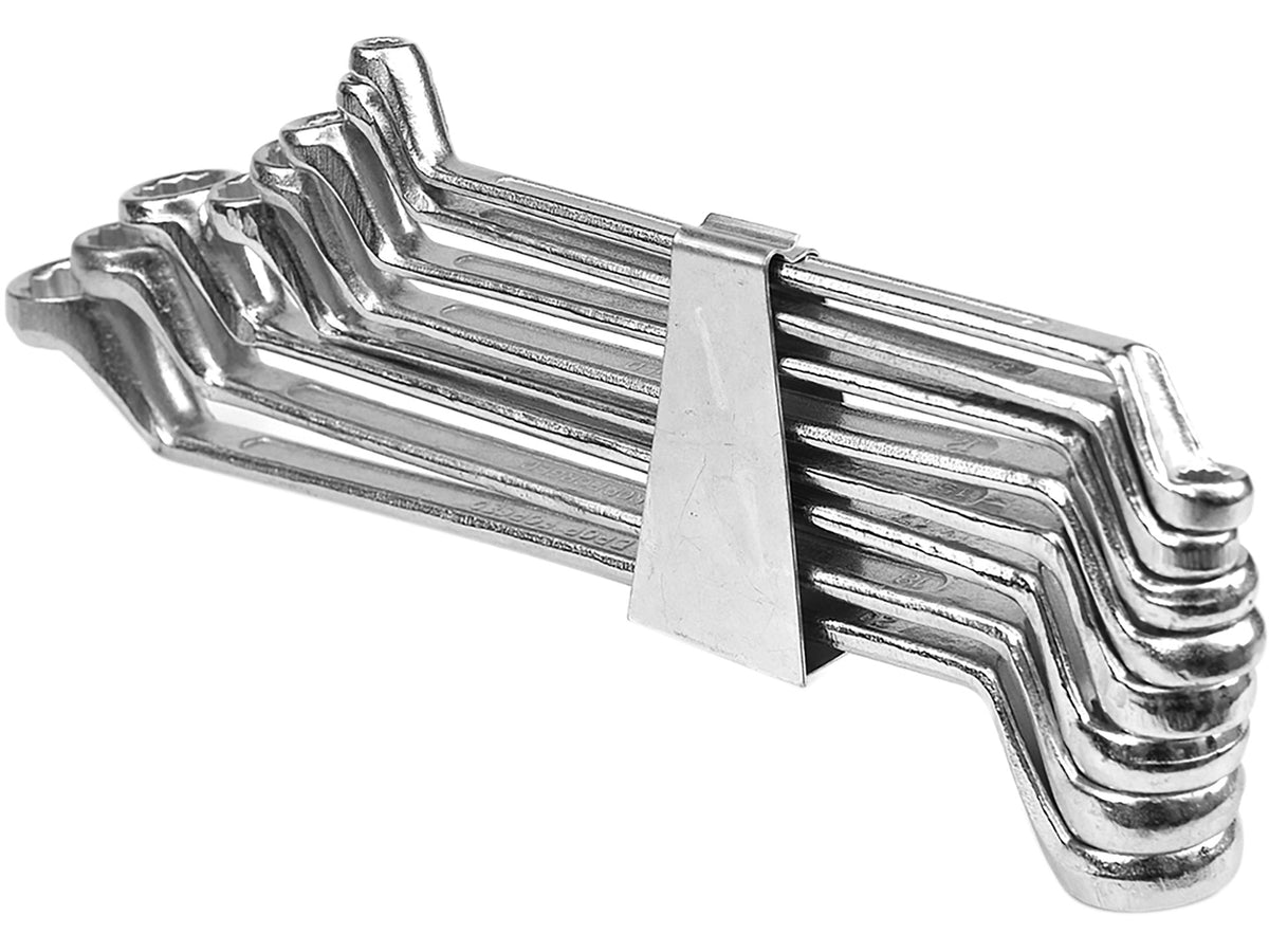 Ringsleutels - Gebogen 6-22MM. Set 8ST. Klem
