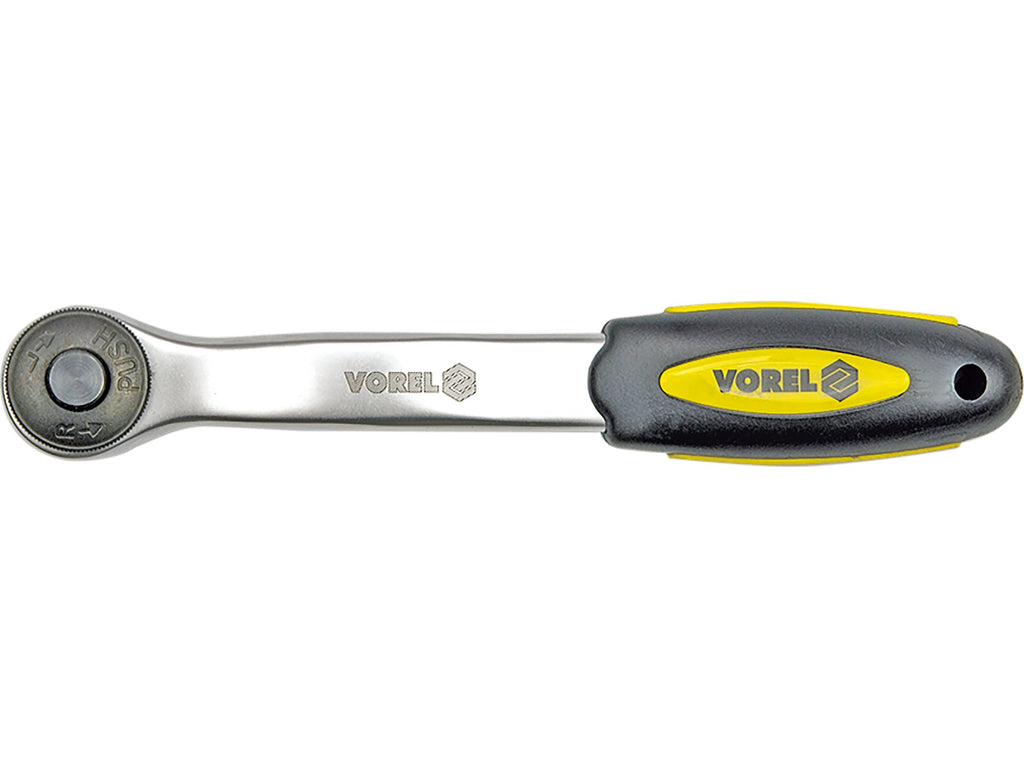 Ratel 1/2'' Cr-V, 72 Tanden, Gebogen