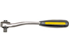 Ratel 1/2'' Cr-V, 72 Tanden, Gebogen