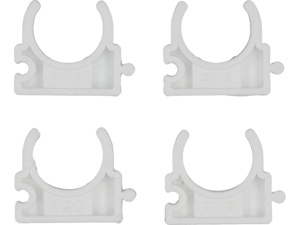 Houders, Bevestiging, Installatieclips, Open Voor 20MM Leidingen, 4 St.