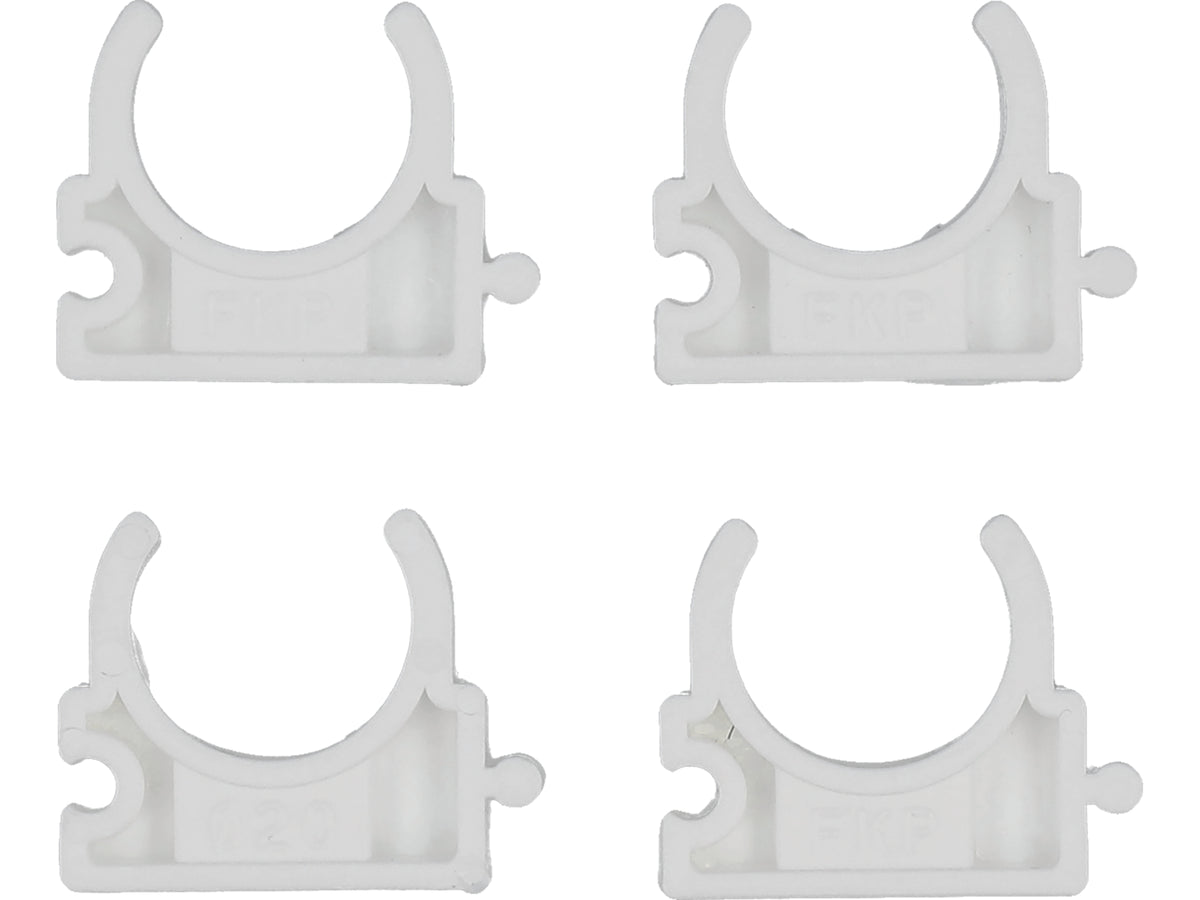 Houders, Bevestiging, Installatieclips, Open Voor 20MM Leidingen, 4 St.