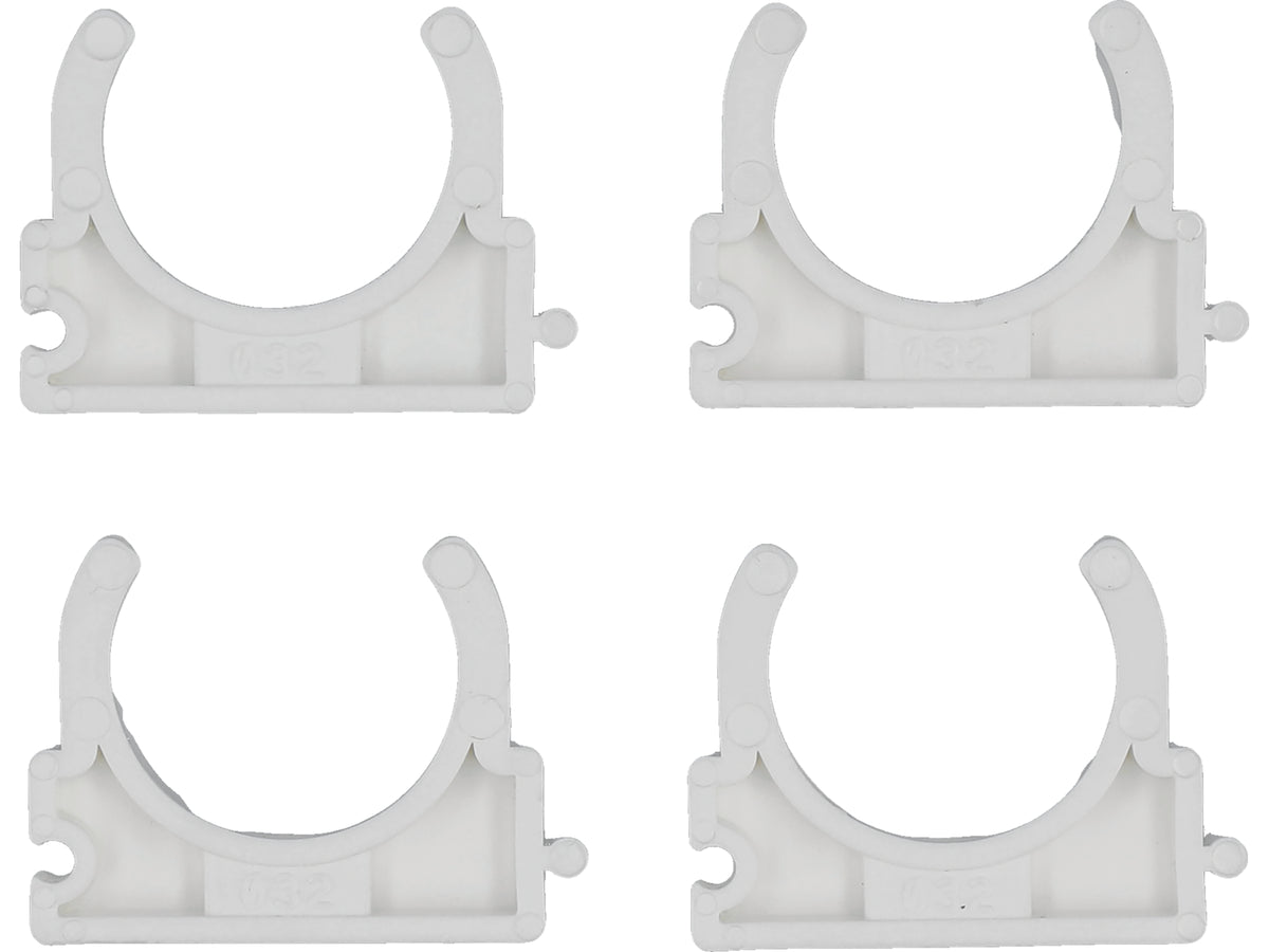 Houders, Bevestiging, Installatieclips, Open Voor 32MM Leidingen, 4 St.