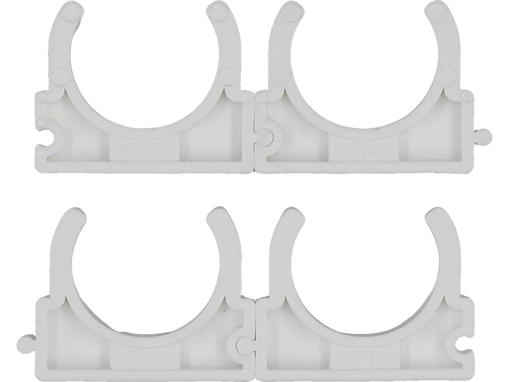 Houders, Bevestiging, Installatieclips, Open Voor 32MM Leidingen, 4 St.