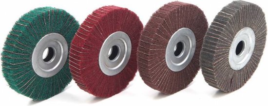 150 mm Lamellen Schuurschijf Rood voor de Slijpmachine - Gritt 240
