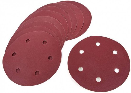 180 mm 10-delige k240 schuurschijfset voor 180 mm wand- en plafondschuurmachine