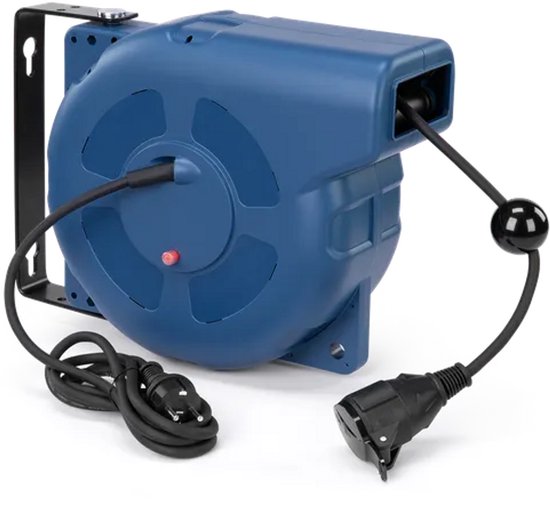 15 Meter Automatische Stroomhaspel, kabelhaspel IP44 3x 1,5mm