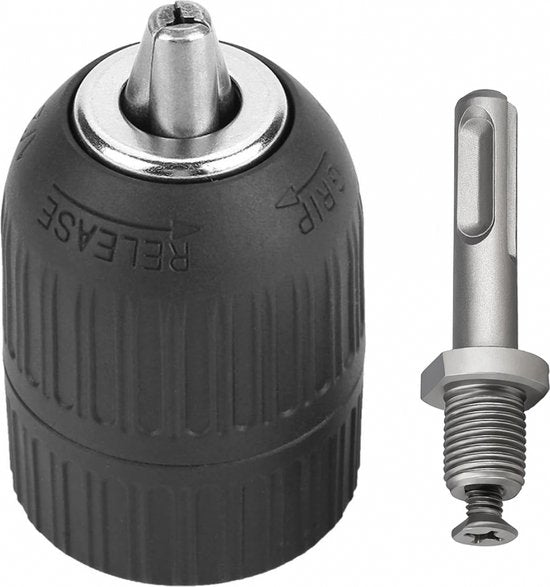 1/2″ Snelspanboorkop - 2-13 mm - voor boorhamer met adapter - SDS - boorhamer verloopstift - Boorkop - Tandkransboorhouder - snelwisselboorhouder - spanhouder