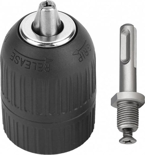 1/2″ Snelspanboorkop - 2-13 mm - voor boorhamer met adapter - SDS - boorhamer verloopstift - Boorkop - Tandkransboorhouder - snelwisselboorhouder - spanhouder