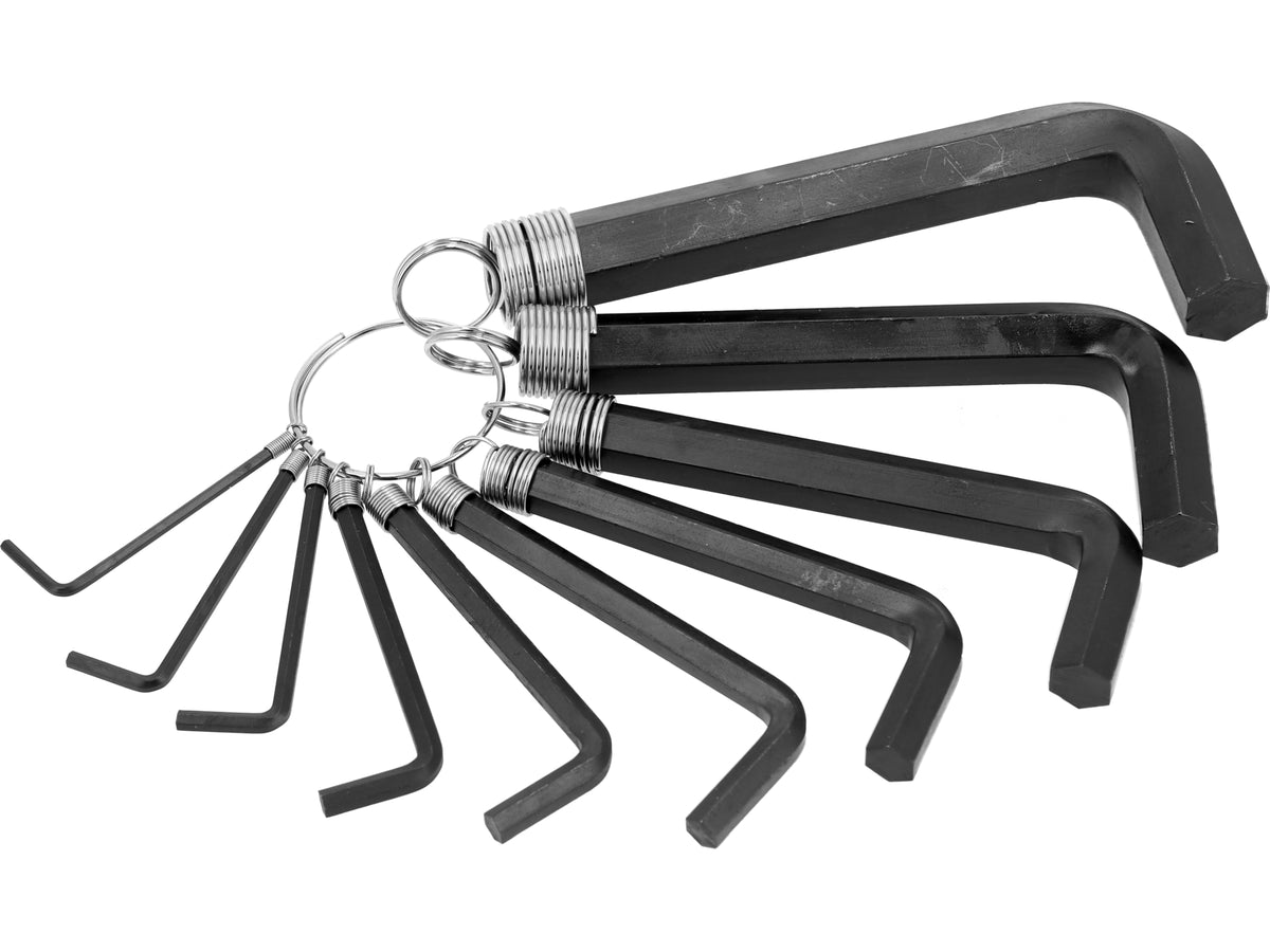 Inbussleutels /Hex/ 2-14 Mm, Set Van 10 Stuks.