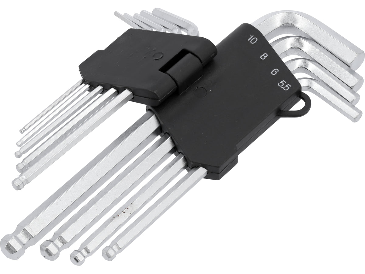 Zeskantige Sleutels /Hex/ 2-10 Mm, Cr-V, Set Van 9 Stuks.