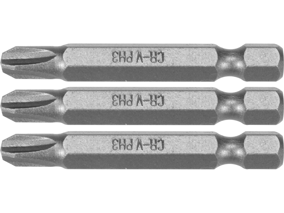Bits 1/4''X50MM PH3 3 St