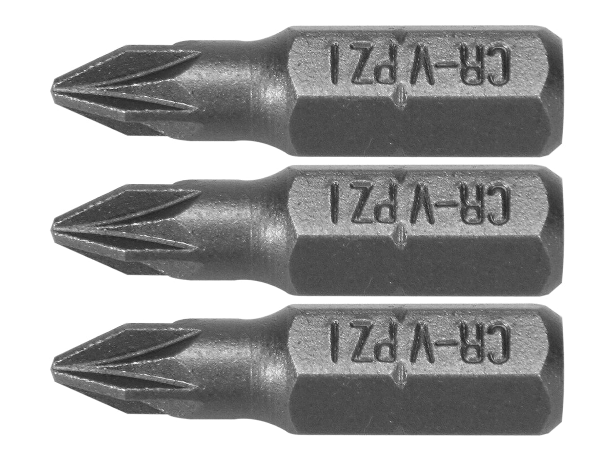 Bits 1/4''X25MM PZ1 3 St