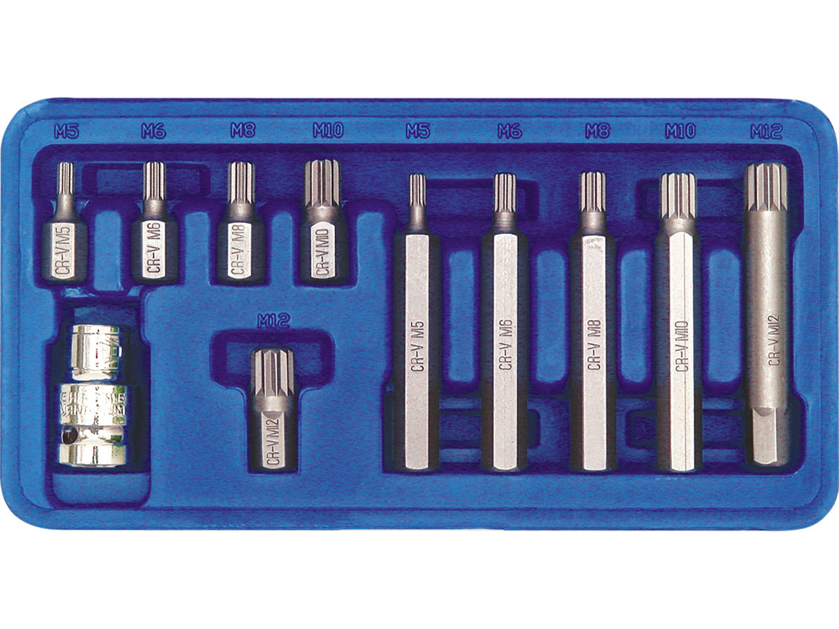 Spline Speciale Sleutels M5-M12, 11 St.