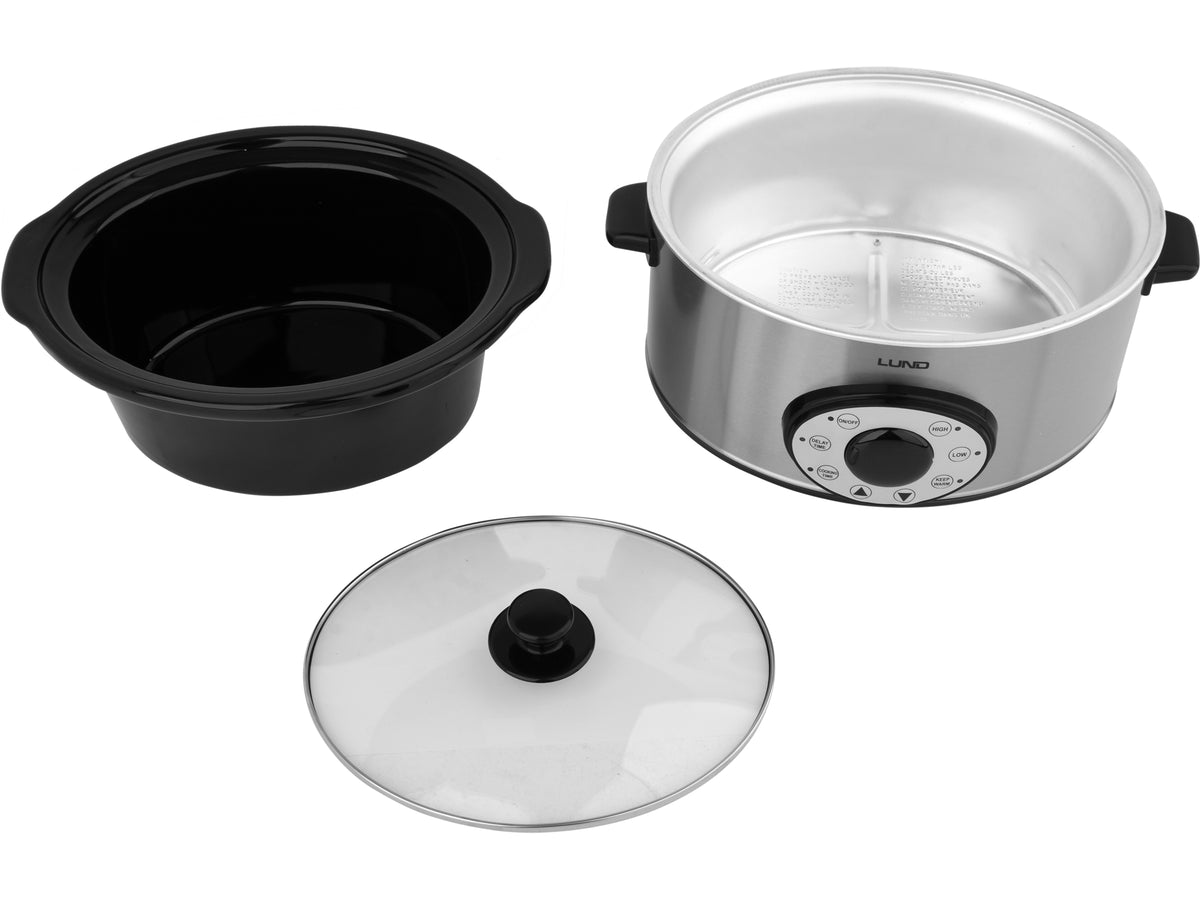 Slowcooker 280W 4,5L Met Timer
