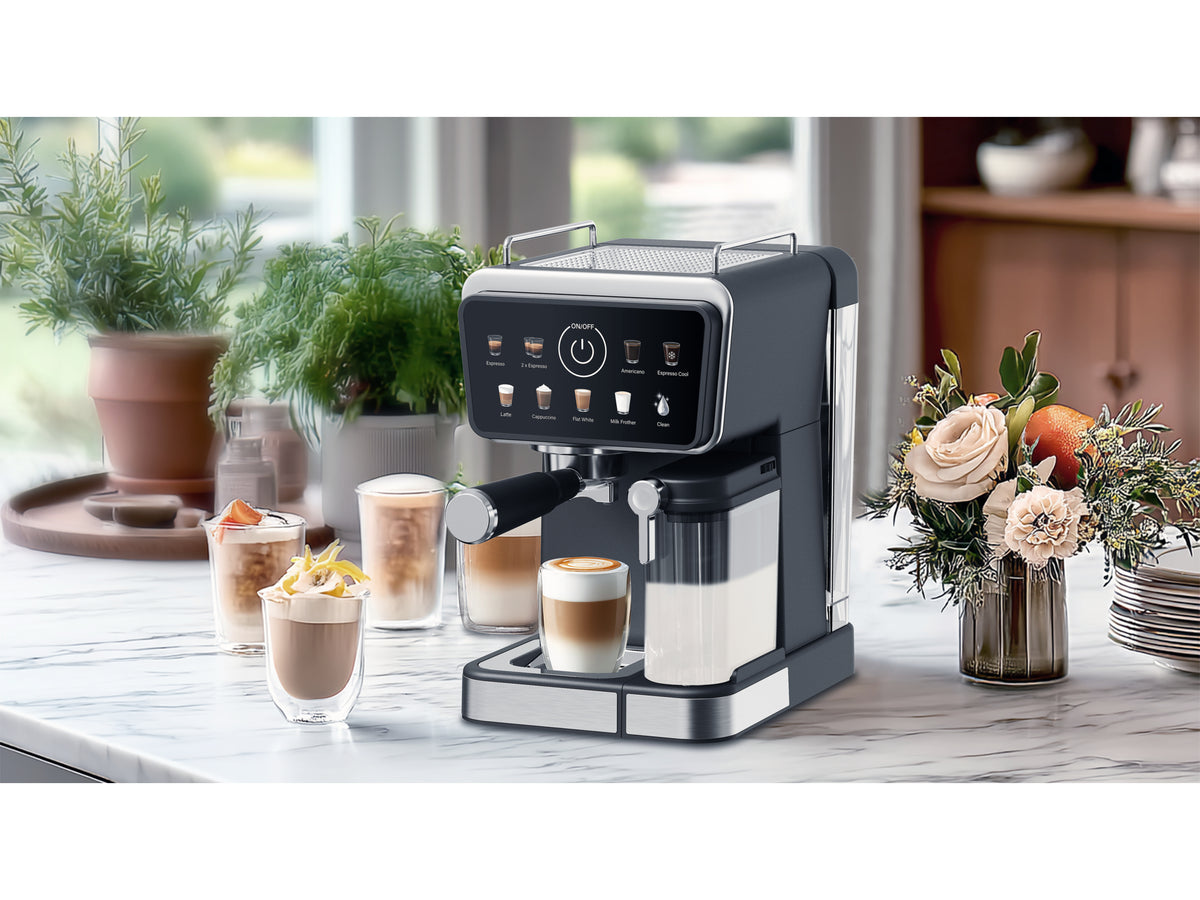 Espressomachine met melkopschuimer 1350W