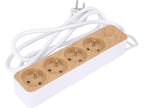 Power Strip Wood Style With Ground 4S 1.4M