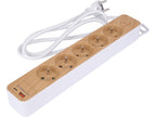 Power Strip USB Wood With Ground 5S 1.4M