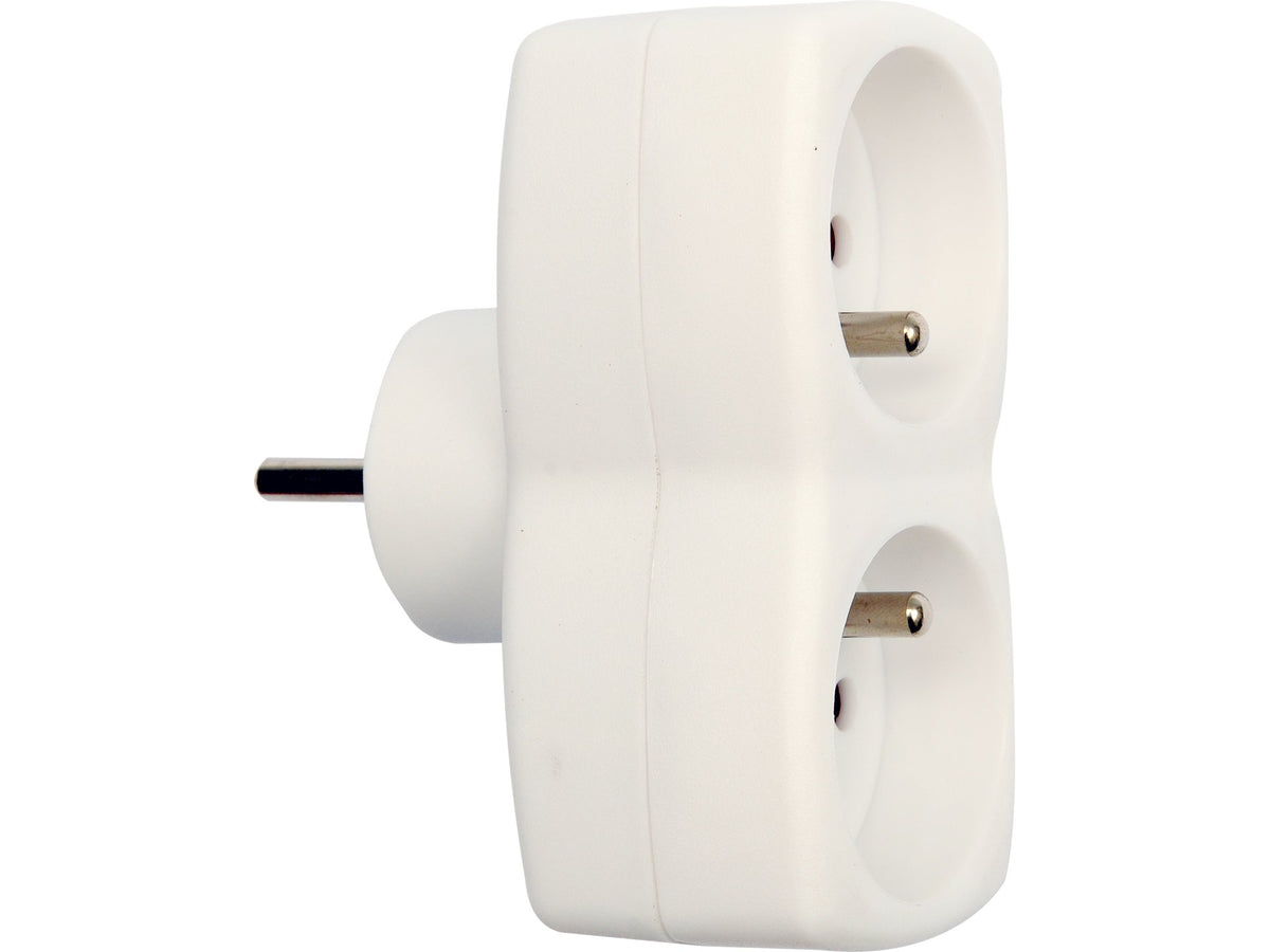 Splitter 2 Stopcontact Met Aarding
