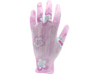 Tuinhandschoenen, Bloemen - Licht Roze 10''