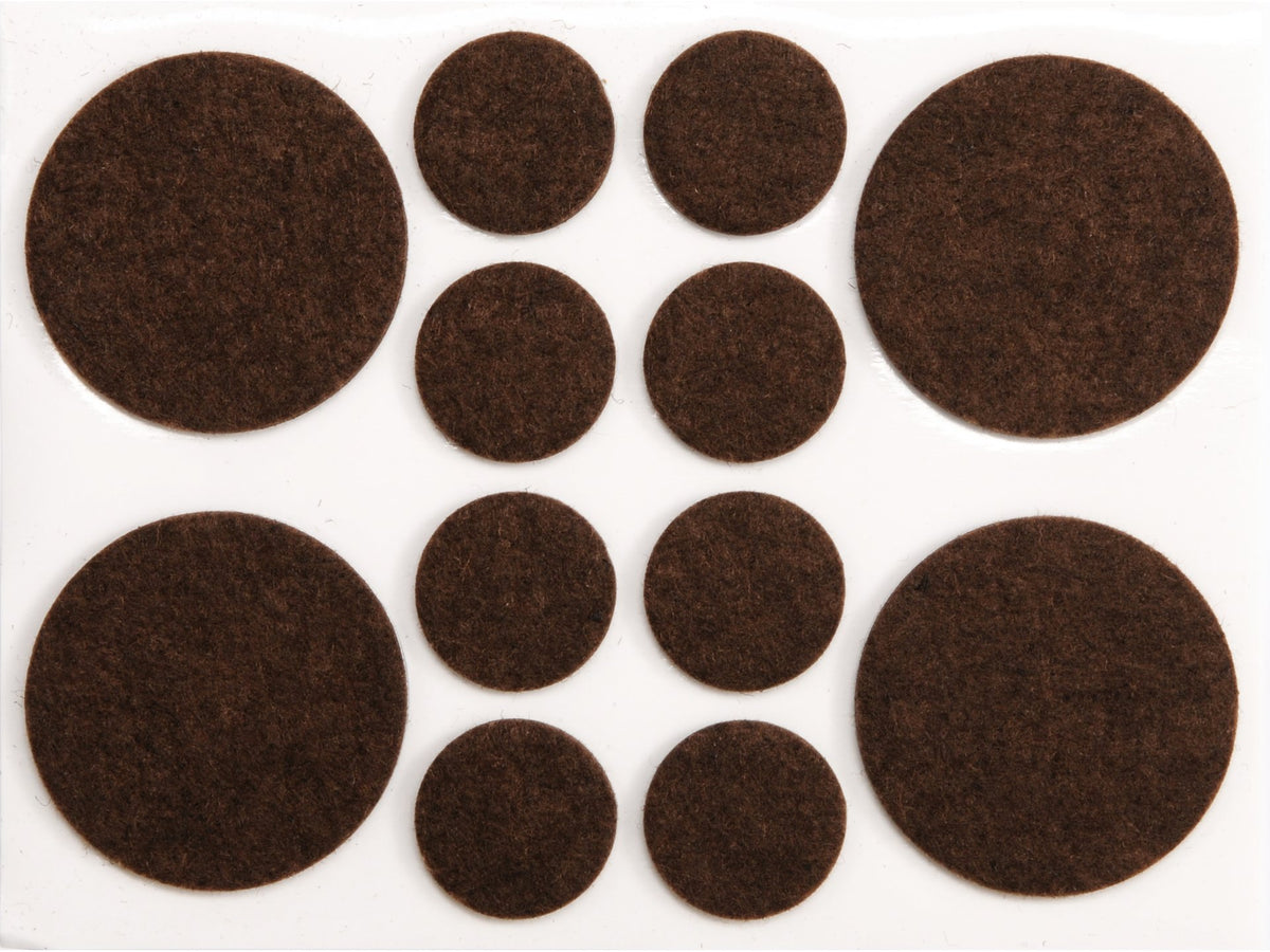 Mix Viltenpads, 20 En 38 Mm, Bruin