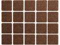 Viltenpads 20X20 MM Bruin