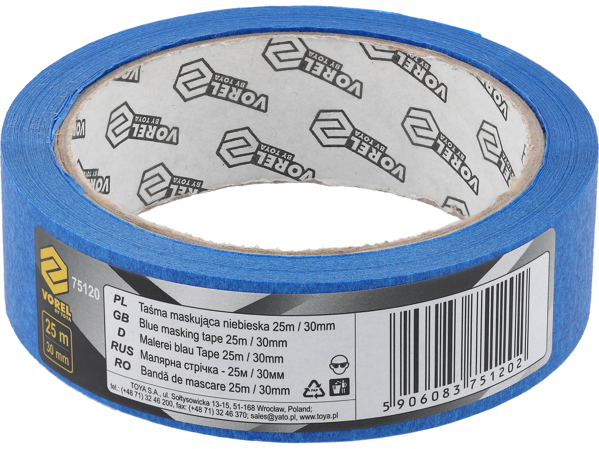 Blauwe Maskeertape 25M/30MM