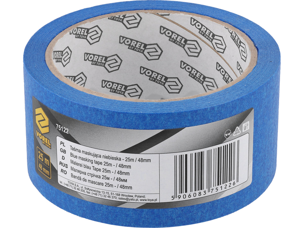 Blauwe Maskeertape 25M/48MM