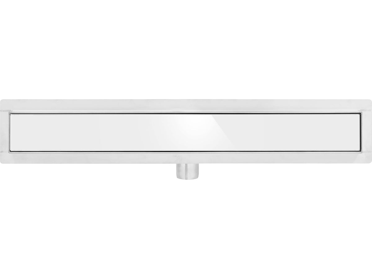 Lineaire Drain Wit Glas 90 CM Nat&Droog