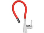 Spoelbakkraan met flexibele uitloop - 'FLEXIBLE' ROOD