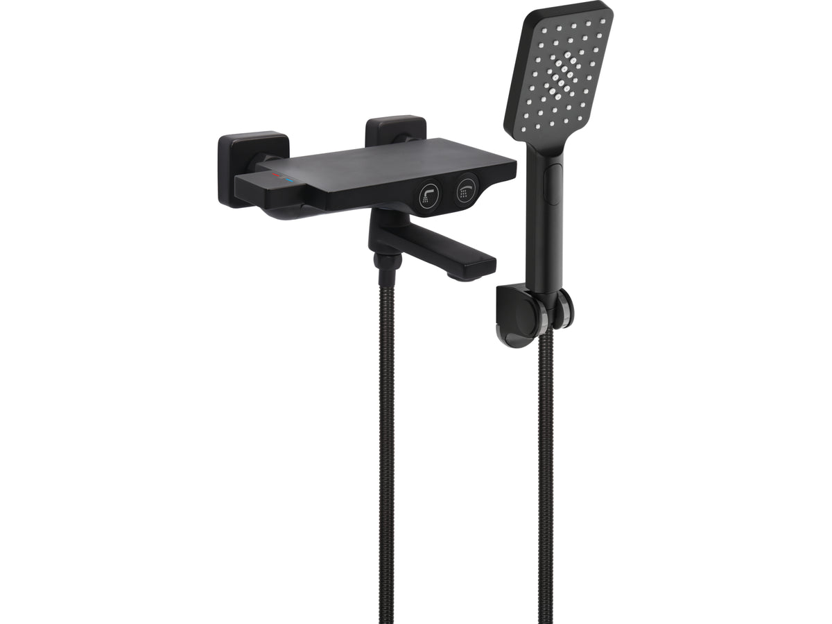 Noir 2 Thermostatische Badkraan Met Doucheset