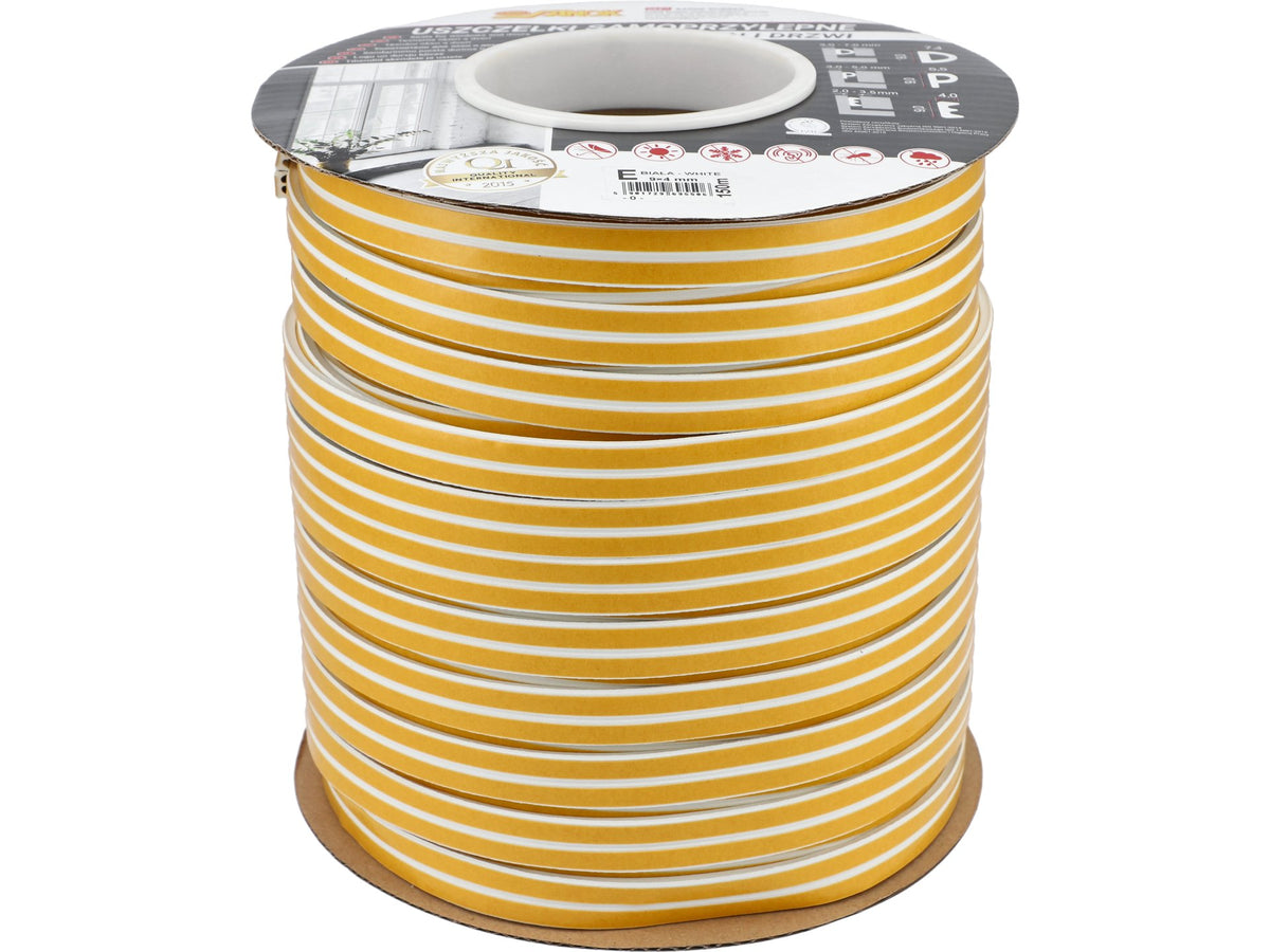 Pakking Voor Ramen En Deuren, Epdm, Type E, Wit, 150M