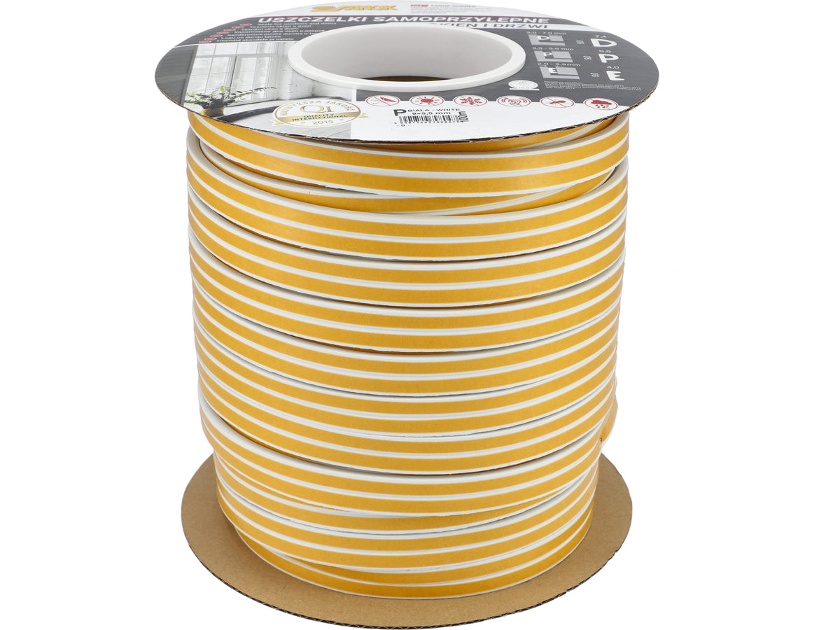 Pakking Voor Ramen En Deuren, Epdm, Type P, Wit, 100M
