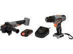 Slijper + Schroevendraaierset 20V (125mm; 26NM; 2AHX1PCS) Met Batterij En Lader Past Op Sthor 20V