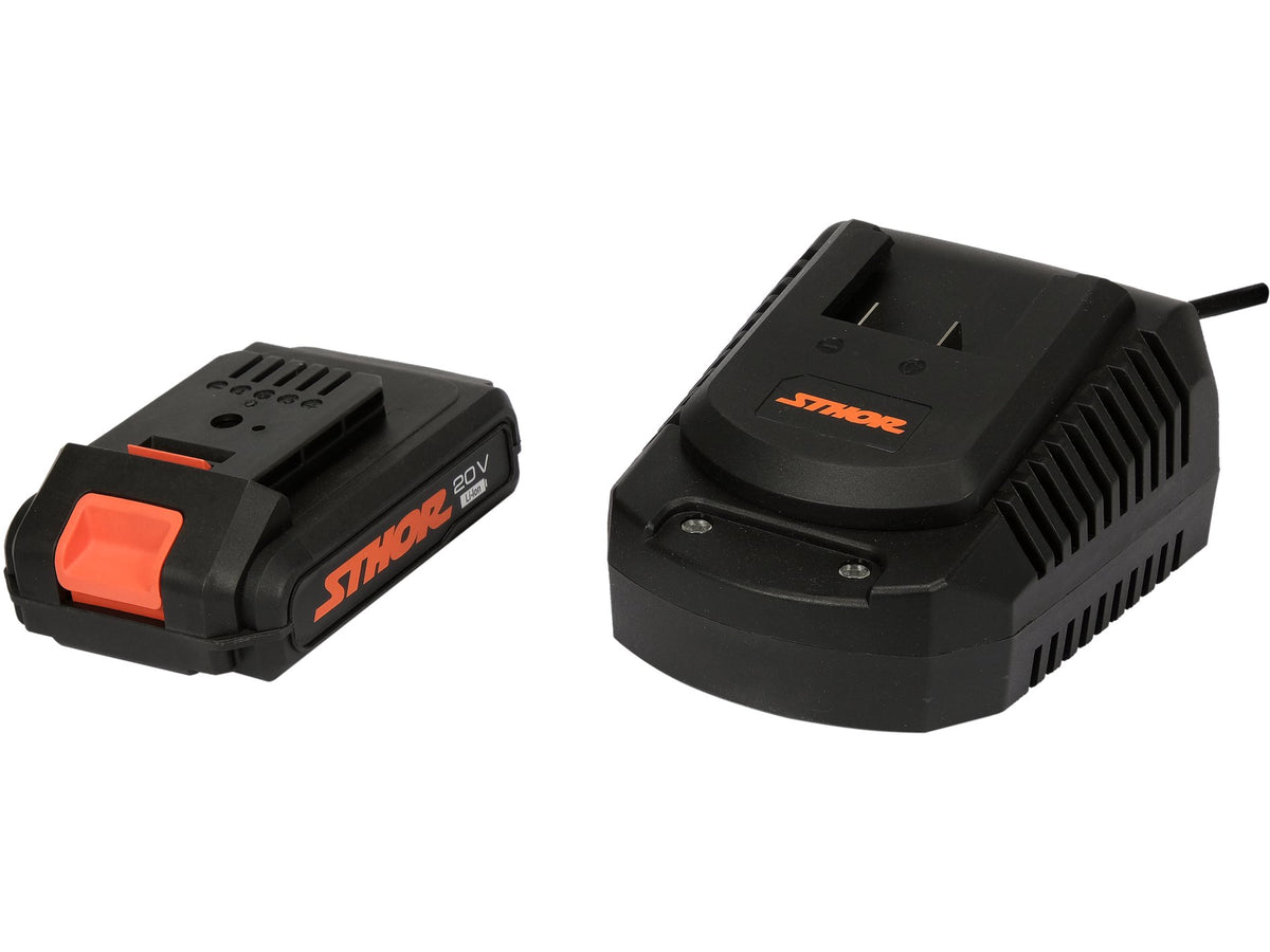 Slijper + Schroevendraaierset 20V (125mm; 26NM; 2AHX1PCS) Met Batterij En Lader Past Op Sthor 20V