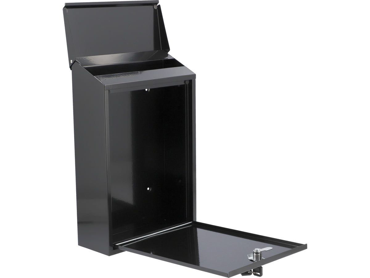 Brievenbus 400X250X100MM - Zwart