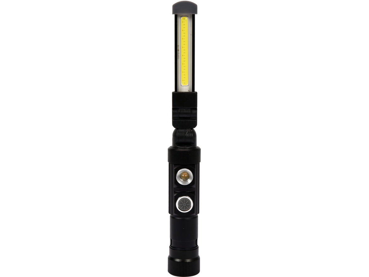 Werkplaatslamp Cob LED 3W 300LM, LI-ION 3,7V 600MAH, Aluminium