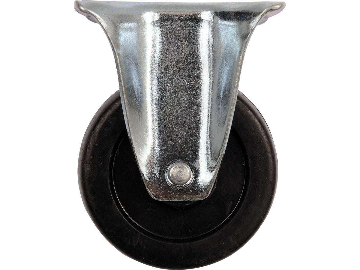 Vast Wiel Met Zwart Rubber 65MM