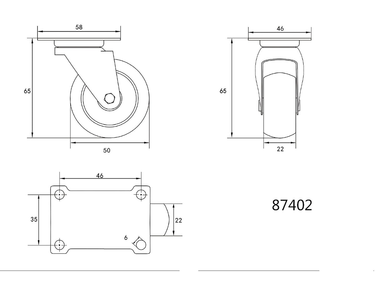 Stuurwiel Met Zwart Rubber 50MM