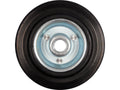 Lagerwiel Met Zwart Rubber 125MM