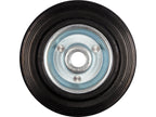 Lagerwiel Met Zwart Rubber 125MM