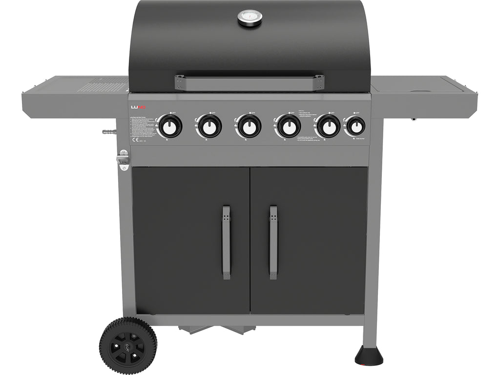 Gas Grill 5+1 Cast Iron Grid 17.5KW