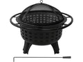 Stalen Oven Met Verchroomd Rooster, 57CM