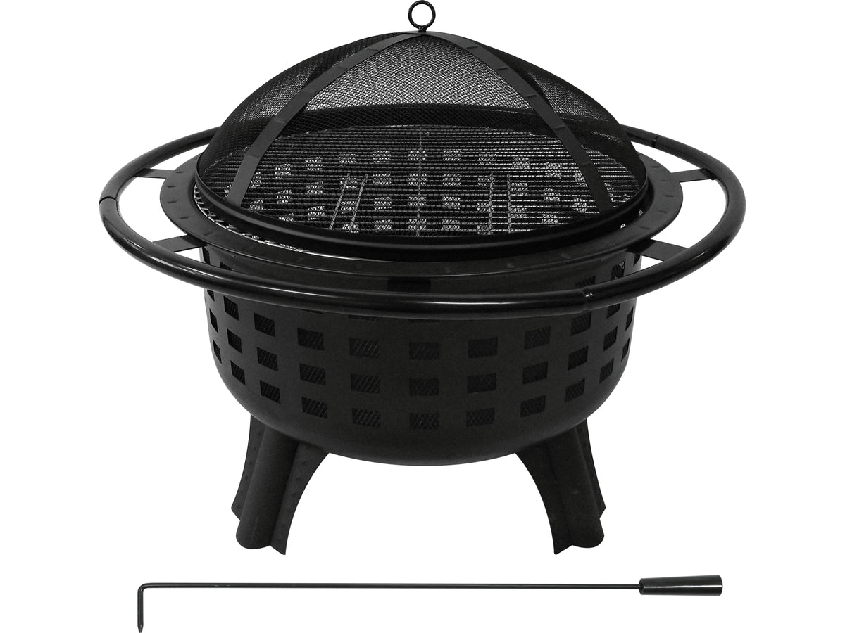 Stalen Oven Met Verchroomd Rooster, 57CM