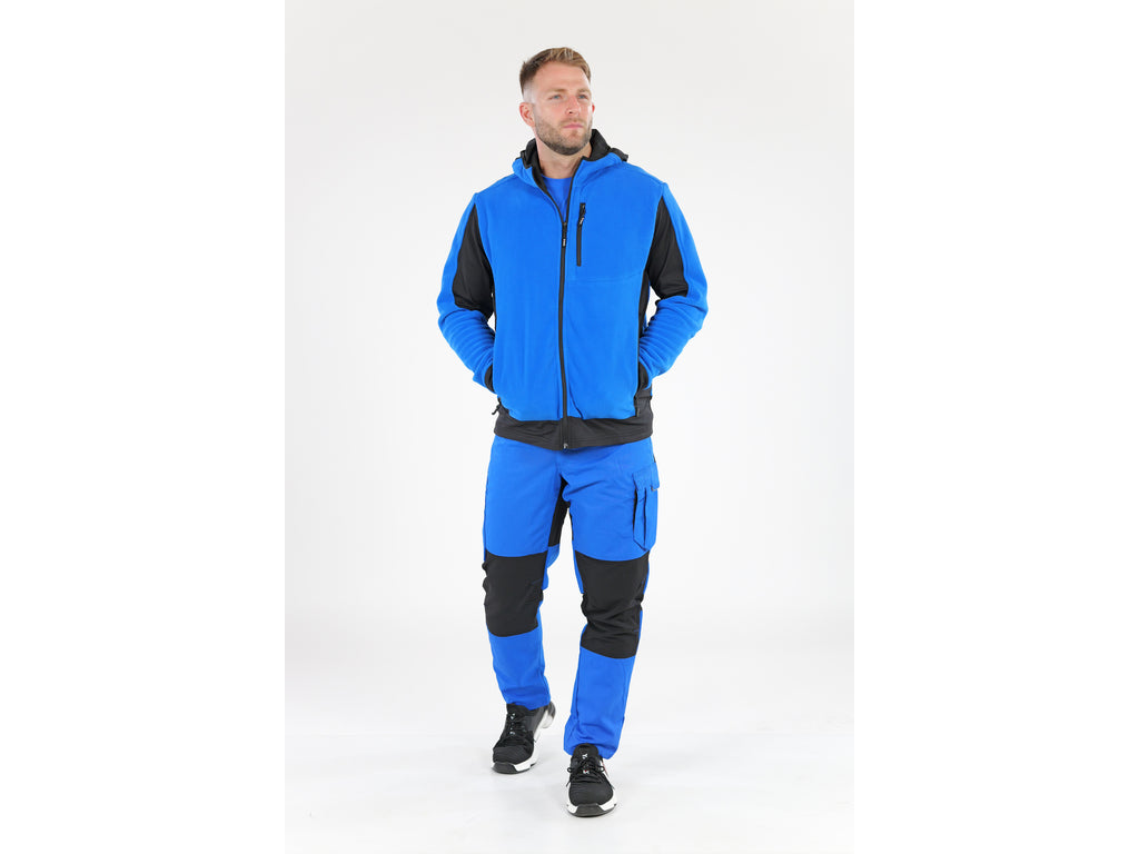Fleece Met Capuchon Blauw Sarna Maat. S